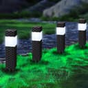 Joomer Solar Lights Outdoor Garden, 8 Pack Garden Lights Solar Powered Waterproof, Rattan LED Pathway Lighting Solar Powered Path Light Decoration for Patio Driveways Landscape Lawn Yard, White - 1