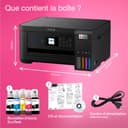 Epson Imprimante EcoTank ET-2851 avec réservoirs, Multifonction 3-en-1: Imprimante recto verso / Scanner / Copieur, A4, Jet d'encre couleur, Wifi Direct, Ecran, Faible coût par page, Compact - 5