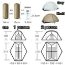 Naturehike Mongar UL Tent [2025 Upgrade] 1.5kg/3.3lb Ultralight Tents,1/2 Person Backpacking Tent,4 modes of use, Waterproof,Hiking tents for Camping with Front Porch,Easy Set up (Grey, 2 person) - 2