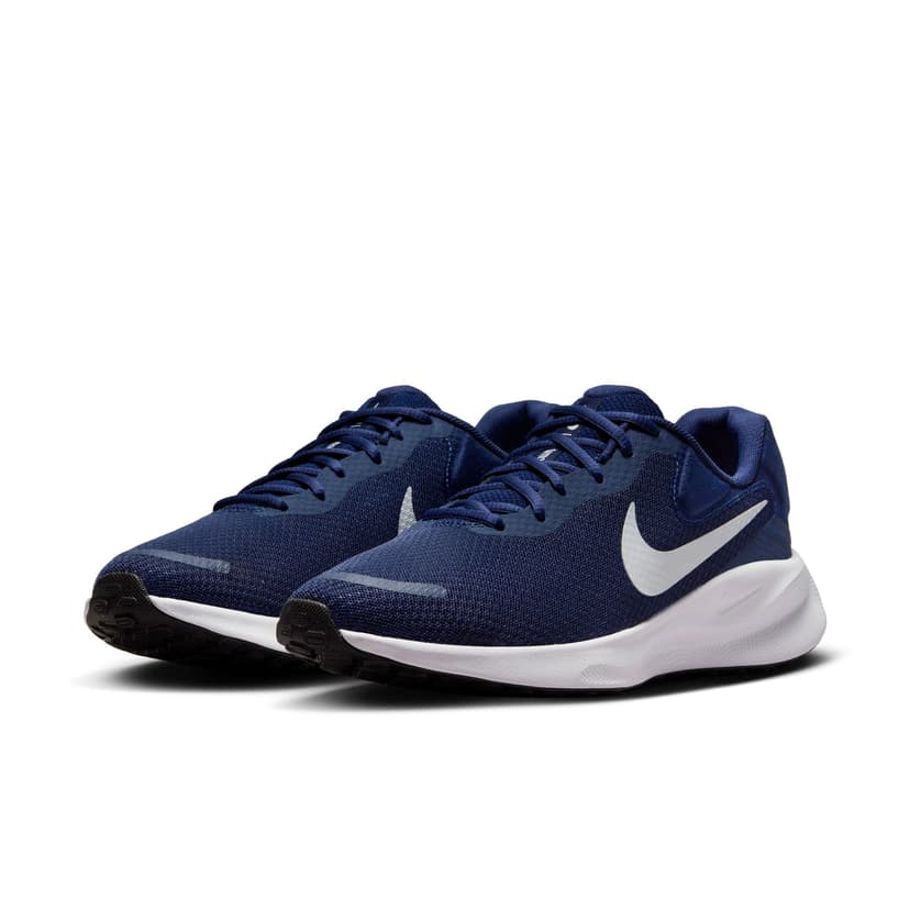 Nike Running Shoe Revolution 7, Midnight Navy/Pure Platinum-Black-White, FB2207-400, 43 EU (M 9.5 US) - 5