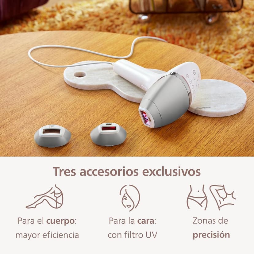 Philips Lumea 8000 Series IPL Hair Removal Device - Alternative to Laser Hair Removal Devices with SenseIQ Technology, 3 Accessories for Body, Face and Precision Zones - BRI946/00 - 5