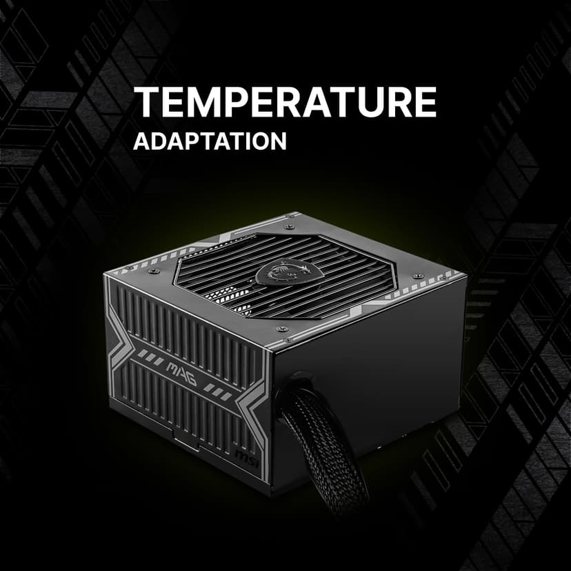 MSI MAG A750BN PCIE 5 Gaming Power Supply - PCIE 5.0 Compatible - Certified 80 Plus Bronze 750W - Compact Size - PSU ATX - 8