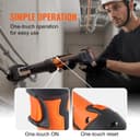 VEVOR Kit d'outils de sertissage de tuyaux électriques alimentés avec 2 batteries 18 V 2,0 Ah, pince à sertir professionnelle, avec mâchoires V15, V22, V28, chargeur rapide et étui de transport, 360° - 5