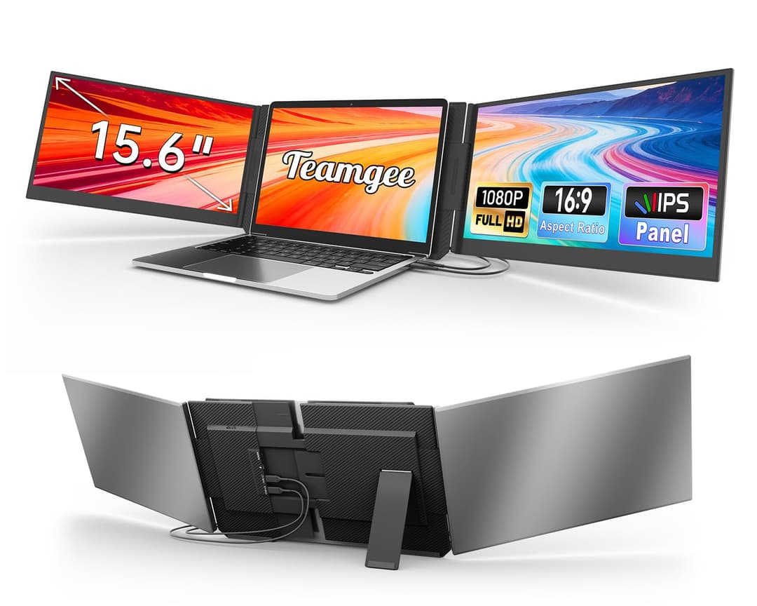 Teamgee 15,6'' Moniteur Portable Ultra-Mince, FHD Ecran E…