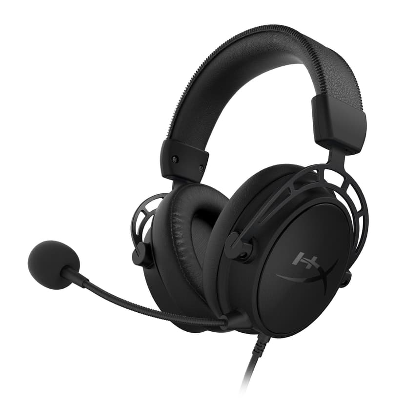 HyperX Cloud Alpha S Gaming Headset for PC and PS4, 7.1 Surround Sound, Adjustable Bass, Dual Room Drivers, Chat Mixer, Background Noise Cancelling Microphone, Black - 1