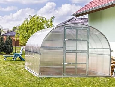 Serre KLASIKA 12 (3 x 4 m) avec fondations et polycarbona…