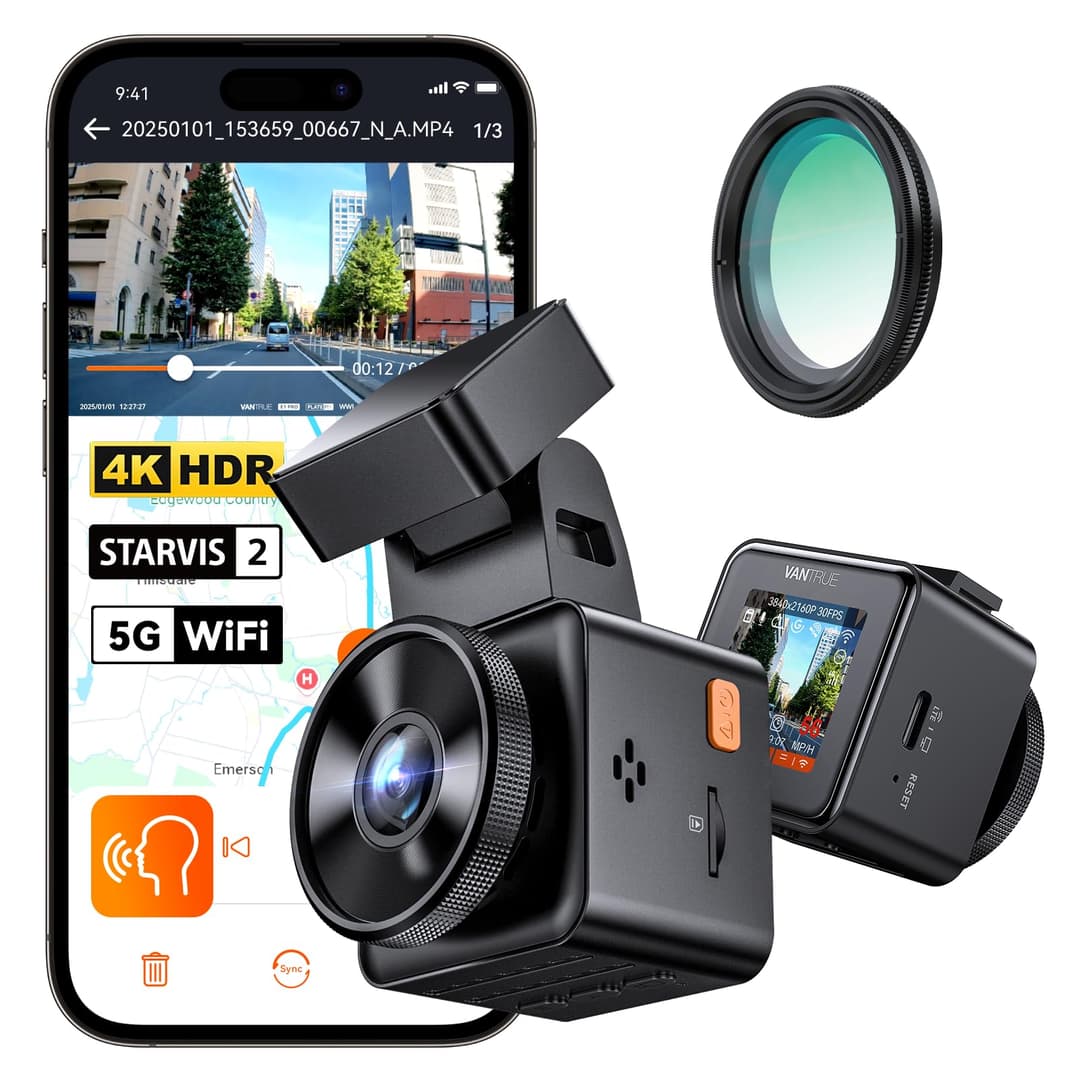 VANTRUE E1 Pro 4K HDR STARVIS 2 Dashcam Voiture Avant, Mi…