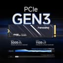 fanxiang NVMe M.2 2280 SSD 500GB, Up to 3200MB/s, PCIe Gen3 x4, Compatible with Windows/Mac OS - S501Q - 2