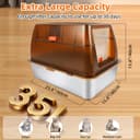 Bartuke Stainless Steel Cat Litter Box with Lid, Enclosed Litter Box for Big Cats, High Sided Metal Litter Pan with Scoop, Odors Control, Anti-Urine Leakage, Easy Cleaning (23.6''x15.8''x15.8'') - 3
