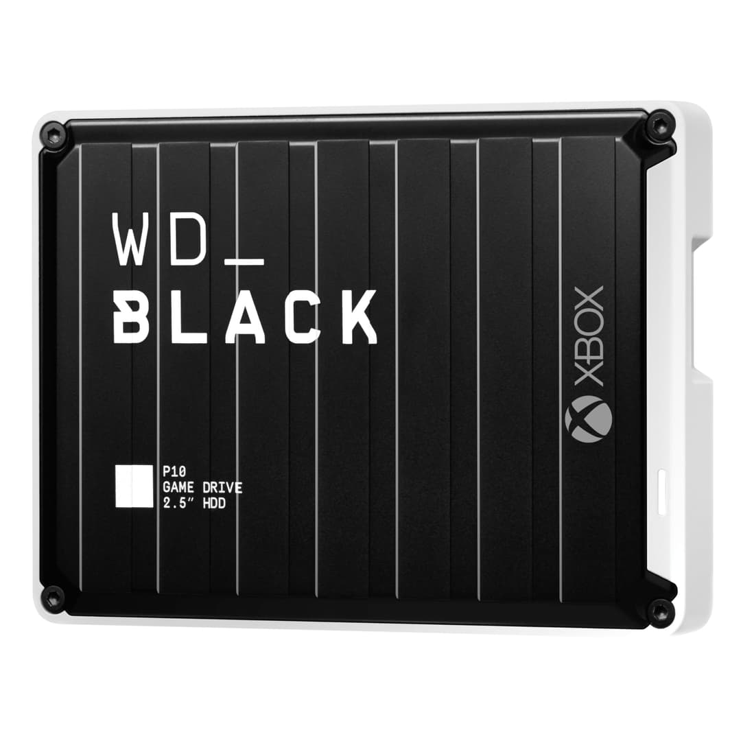 WD_BLACK P10 Game Drive 6TB, Portable External Hard Drive, Speeds Up to 130 MB/s, USB 3.2 Gen 1, Works With Console, PC, Playstation, Xbox, Includes One Month Discord NITRO offer, Black
