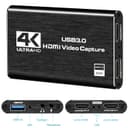 Carte de Capture vidéo HDMI 4K, USB 3.0 1080P 60FPS, Carte de Capture Nintendo Switch pour Streaming, Jeux et Diffusion, Fonctionne avec Xbox Series X/S, Xbox One X/S, PS4, PS5, OBS, Appareil Photo - 7