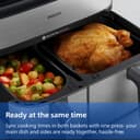 Philips Steam Airfryer 5000 Series Dual Basket - Airfryer & Steamer, 9 Litre, RapidAir Plus, 19 Cooking Functions, 90% Less Fat, 2 Baskets, Steam Cleaning, Silver (NA555/00) - 6