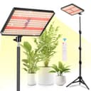 MICCYE Lampe de Plante avec Trépied 286 LEDs Horticole LED Dimmable Minuterie 4/8/12H Spectre Complet avec UV-IR Lampe de Culture pour Germination Croissance Floraison - 1