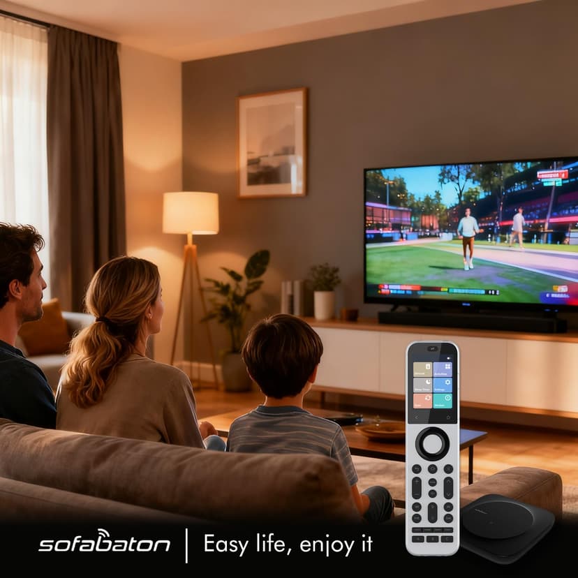 SofaBaton X2 Télécommande Universelle avec hub et Station de Recharge, écran Tactile, Commande Personnalisable à Un Seul Bouton, contrôlez jusqu'à 60 appareils IR/Bluetooth/Wi-FI - 8