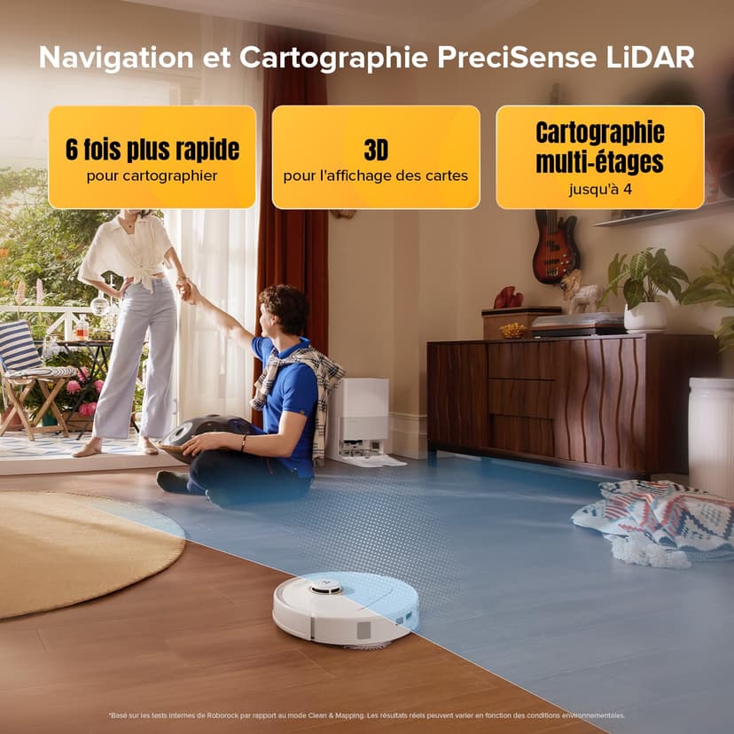 roborock Qrevo S5V Robot Vacuum Cleaner with Mop (Qrevo S5V White) - 8