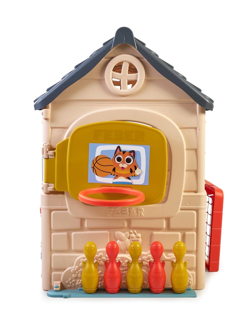 FEBER - Casual 6 Activities House, maisonnette avec 6 activités de Jeu, Accessoires Inclus pour Les Jeux, Couleurs résistantes à la lumière du Soleil, Montage Facile, +3 Ans, Famosa (FEH23000) - 4