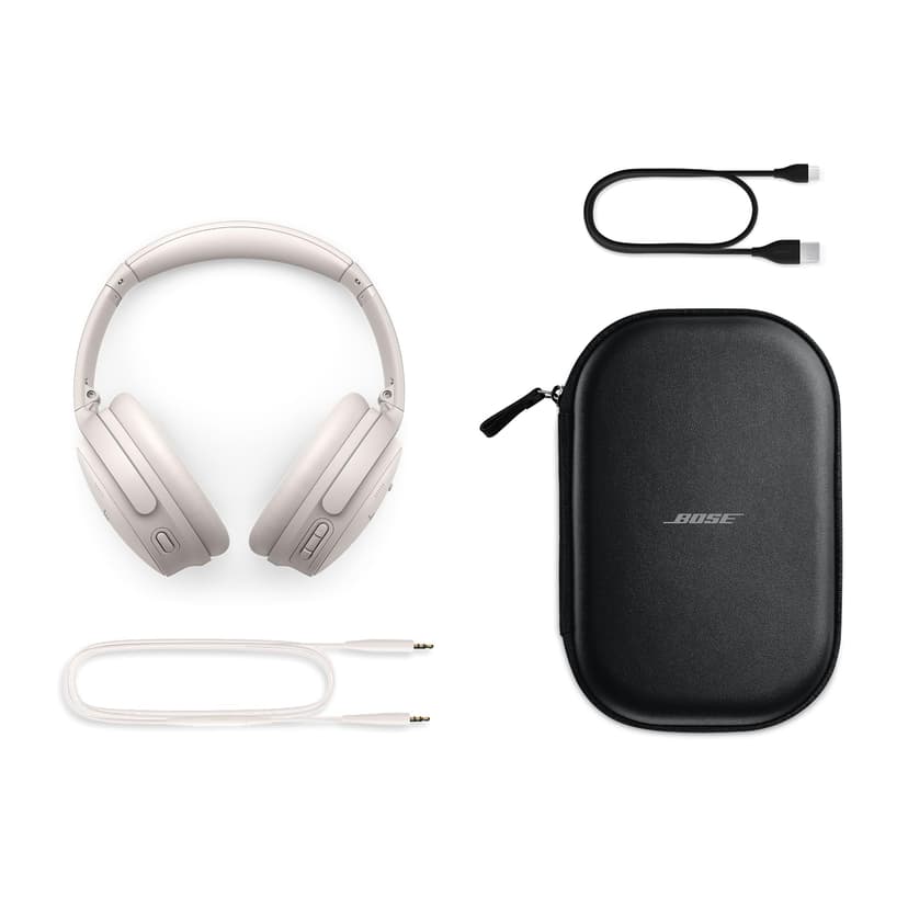Bose QuietComfort Wireless Noise Cancelling Headphones, Bluetooth Over Ear Headphones with Up To 24 Hours of Battery Life, White Smoke - 6