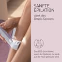 Panasonic ES-EY30-V503 Wet and Dry Epilator, Double Disc with 60 Tweezers, Flexible Head 90° Swivoting, 3 Speed Settings and LED Light, 30 Minutes Operation, Cordless - 3
