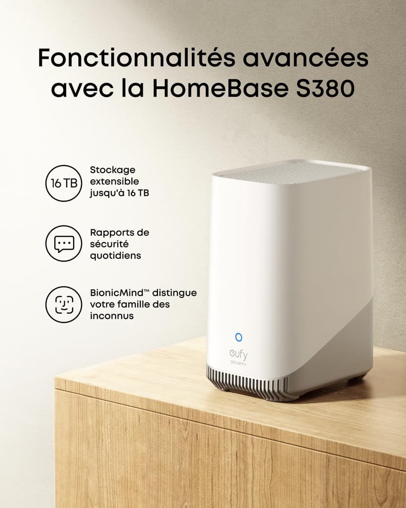 eufy Security SoloCam E42, caméra Solaire 4K sans Fil pour Dehors, Suivi IA, Stroboscope,Camera Surveillance WiFi, Reconnaissance faciale,Stockage Local Jusqu’à 14 TB - 8
