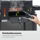 tepro Grillwagen Toronto Click Charcoal Barbecue, Anthracite/Stainless Steel, 56 x 41.5 cm - 6