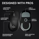 Logitech G PRO X SUPERLIGHT 2 DEX LIGHTSPEED Wireless Gaming Mouse, East Europe Packaging, 60g Pro-Grade Lightweight Mouse, 44k DPI Sensor, 8K Polling, USB-C, PC/Mac - Black - 6