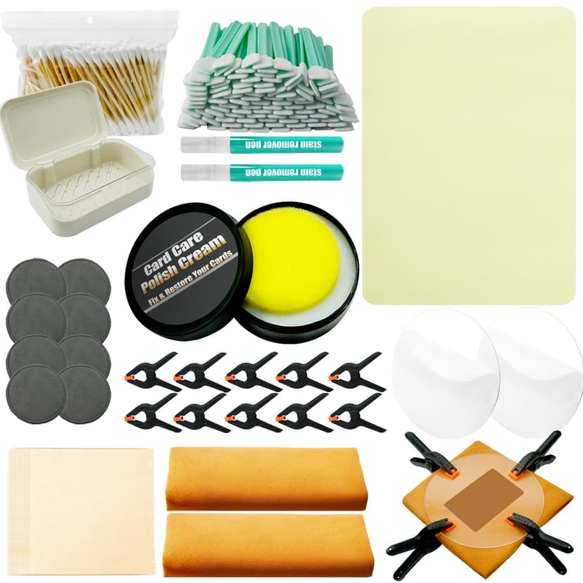 289Pcs Card Cleaning Kit Card Restoration Kit Suitable for Cleaning and Maintaining All Types of Collectible Cards - 1