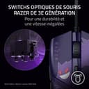 Razer Cobra Gengar Edition - Souris Gaming Filaire légère - Capteur 8500 DPI - 58 g - Commutateurs optiques de 3e génération - Éclairage Chroma - Câble Speedflex - PC/Mac | Pokémon Gengar - 3
