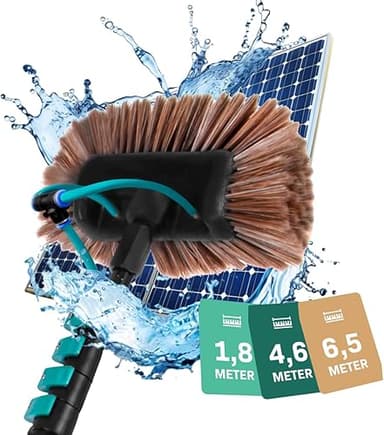 VONROC Brosse de Lavage Télescopique 6,5 m avec Arrivée E…