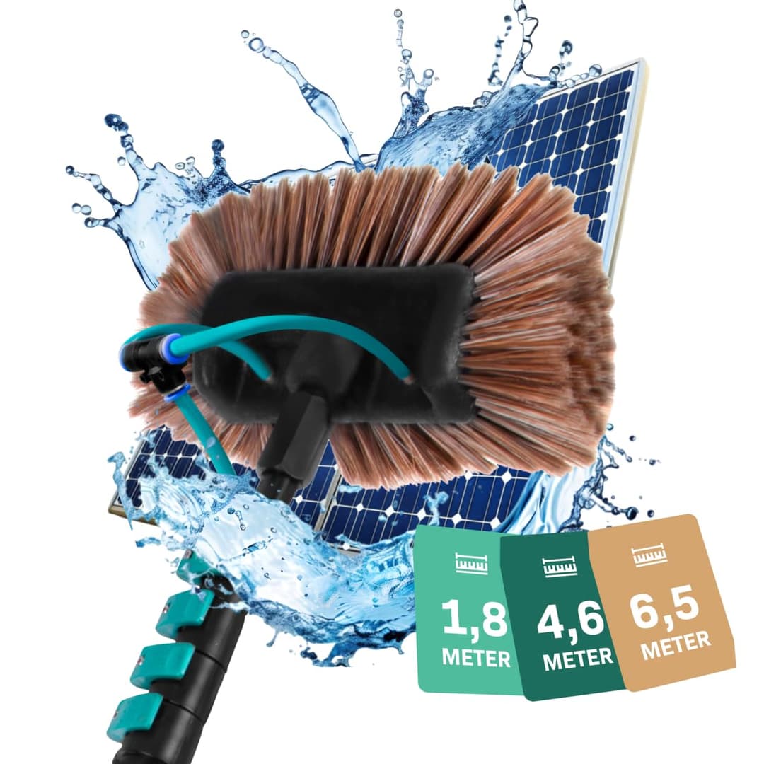 VONROC Brosse de Lavage Télescopique 6,5 m avec Arrivée E…