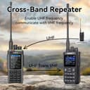 Radtel RT-880G GPS APRS Ham Radio 10W Walkie Talkie Portable CB Radio 1024 Channels HF SSB Rx with Cross-Band Repeater, 2.4 Inch Color Display, 2400mAh Rechargeable Battery, - 3