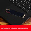 SanDisk Extreme 1 To, M.2 2280, PCIe Gen 4 NVMe, avec une vitesse de lecture allant jusqu'à 5150 MB/s - 7