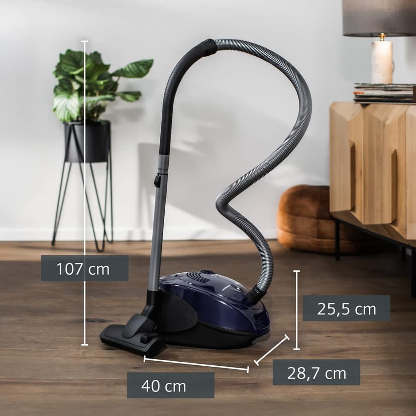 Siemens VS06A111 Aspirateur Synchropower avec sac, Highpower Moteur, Système Powersecure Joints de et Brosse Coussin Bleu Moonlight - 3