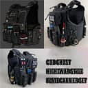 COD Ghost Style Chest Equipment Full Set Tactical Airsoft Outdoor Hunting Gear Breathable Vest Pouch Set - 2