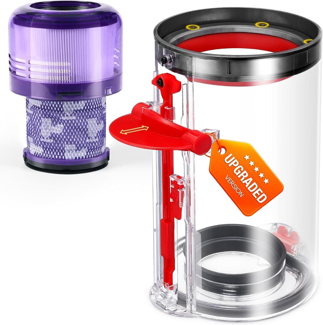 Recipiente della polvere migliorato e filtro HEPA, compatibile con Dyson V11 V15 SV14 SV17 SV22 SV28, sostituisce 970013-02/970013-03