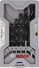 Bosch 7 x PRO Wood Twist Drill Bit Set (for Softwood, Hardwood, Diameter 3.0, 4.0, 5.0, 6.0, 7.0, 8.0, 10.0 mm, Professional Accessories Drill/Screwdriver) - 1