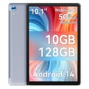Ainmel Tablette Android, 10 Pouces avec processeur Octa-Core, 10GB RAM 128GB ROM, 1TB TF Card Expand, 1280x800 IPS HD Touchscreen, 5G/2.4G WiFi, BT 5.0, 5MP+8MP Dual Camera Android Tablette (Gris) - 1