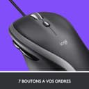 Logitech M500s Souris Filaire avancée avec défilement Ultra-Rapide et multidirectionnel avancé, Boutons Personnalisables, Suivi Haute précision avec commutateur PPP, USB prêt à l'emploi - Gris - 4
