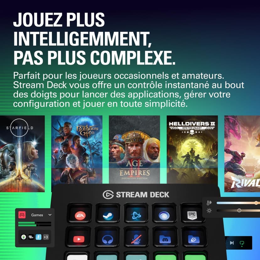 Elgato Stream Deck MK.2 – Studio Controller, 15 macro keys, trigger actions in apps and software like OBS, Twitch, ​YouTube and more, works with Mac and PC - 2