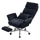 UEV Ergonomic Office Chair with Footrest up to 226 kg, Folding Armrests, Thick Seat Padding, Adjustable Headrest, Desk Chair for Tailor Seat, Computer Chair, Swivel Chair, Home Office, Black - 9