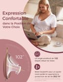 Momcozy V1 Pro Tire Lait Electrique - Forte puissance d'aspiration, Double pompe à lait portable mains libres avec 3 modes d'aspiration finement réglés & 15 niveaux, Pompe à lait électrique avec Rouge - 4