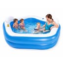 Bestway Family Paddling Pool Inflatable Swimming Pool with Built-in Seats, Family Fun Lounge Pool, Outdoor Garden Pool - 1