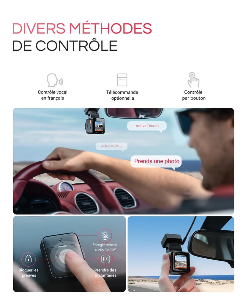 VANTRUE E1 Pro 4K HDR Car Dash Cam Front Sony STARVIS 2, 5G WiFi Dashcam & Free CPL,GPS Voice Control, 24H Parking Mode, Car Camera Dash Cam Night Vision, 1.54" 160°Hidden Front Dashcam, Support 1TB - 7