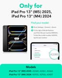 ESR Coque pour iPad Pro 13 Pouces M5/M4 (2025/2024) avec Coque Magnétique Amovible, Support Portrait/Paysage Réglable, 9 Angles de Position, Série Shift, Bleu - 2