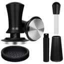 Y-Step 4PCS 51mm Coffee Tamper Set: with 30LB Calibrated Spring Loaded Barista Tamper, Tamper Mat, Spray Bottle, WDT Tool Espresso Coffee Distribution Stirrer, Espresso Aluminum Handle Accessories - 1