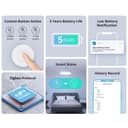 2 Pack SONOFF SNZB-01P Zigbee Wireless Switch, 2 Way Control Supports to Create Smart Scenes, Trigger The Connected Devices on eWeLink APP,5 Years Battery Life,Requires Zigbee Hub - 3
