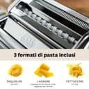 Marcato Pasta Machine, Pasta Maker, Pasta Roller for Handmade Fresh Pasta, Made in Italy, Chromed Steel, for Lasagna, Fettuccine, Tagliolini, Compatible with 11 Extra Pasta Shapes. Model: Atlas 150 - 3