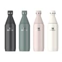 Stanley 1913 All Day Slim Gourde Isotherme 0.6L - Froid Pendant 6 Heures - Glacé Pendant 11 Heures - Acier Inoxydable Recyclé Sans BPA - Étanche - Bouteille D'Eau Compacte - Rose Quartz - 9