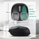 Medcursor Foot Massager Machine with Heat Function, Deep Kneading Massager, Multi-Level Settings & Adjustable Intensity for Home or Office Use (Black) - 5