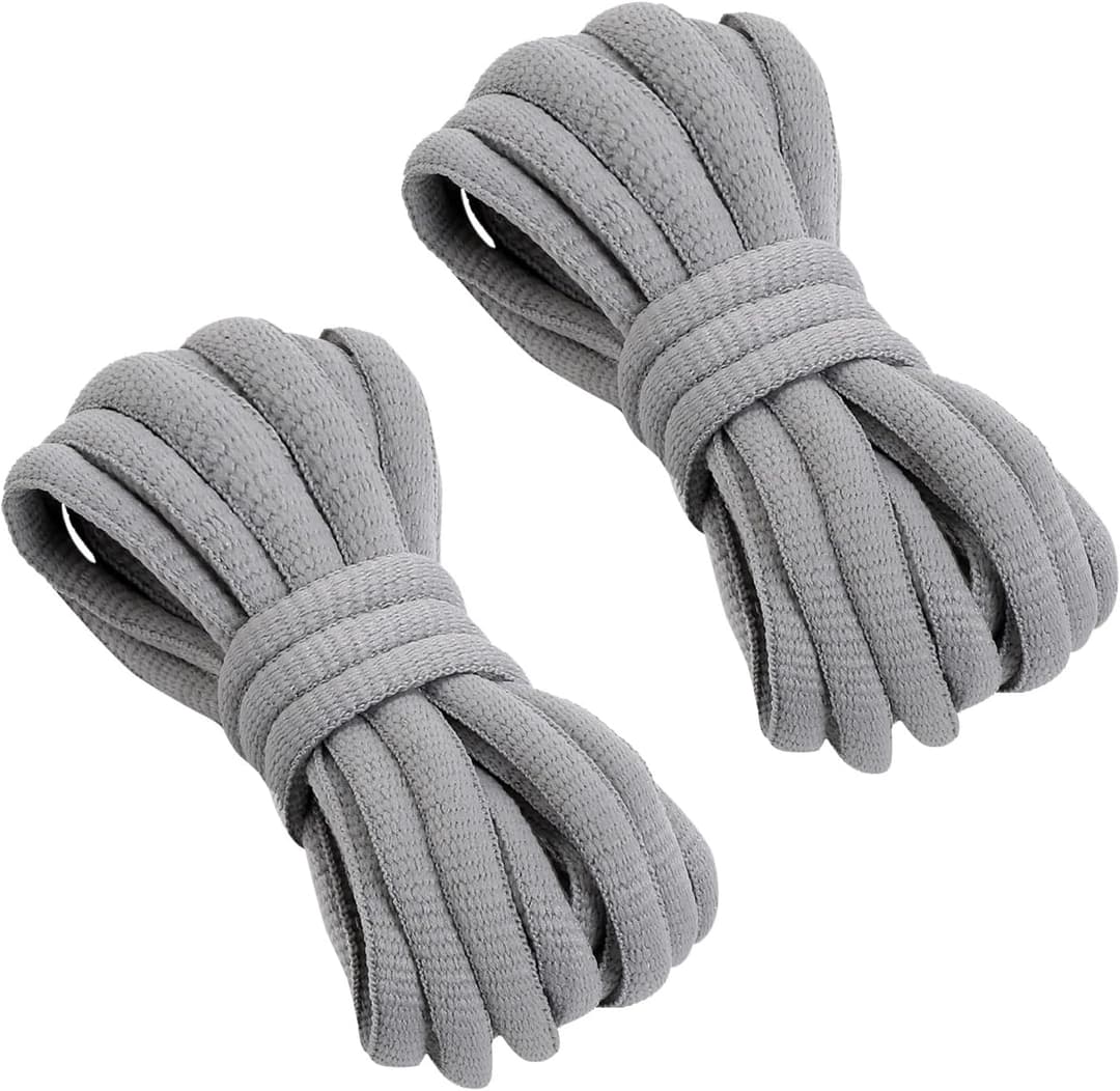 VSUDO Oval Trainer Laces for Trainers, Half Round Shoe Laces for Sneakers, Oval Sport Running Shoelaces for Trainers, Basketball Sneakers Shoelaces
