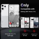 Liisooka Case for Nothing CMF Phone 2 Pro, Military Grade Drop Protection Phone Case, Yellowing Resistant, Anti-Scratch Hard PC Back, Shockproof Hard Ultra-Thin Protective Cover, Clear - 2